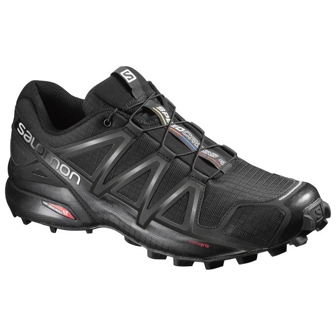 SALOMON UK SPEEDCROSS 4 - Mens Trail Running Shoes Black,GREU58746